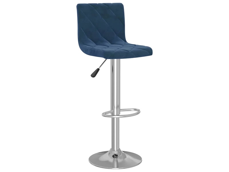  Lot de 2 tabouret de bar, chaise de bar bleu velours shl68529  - Conforama C