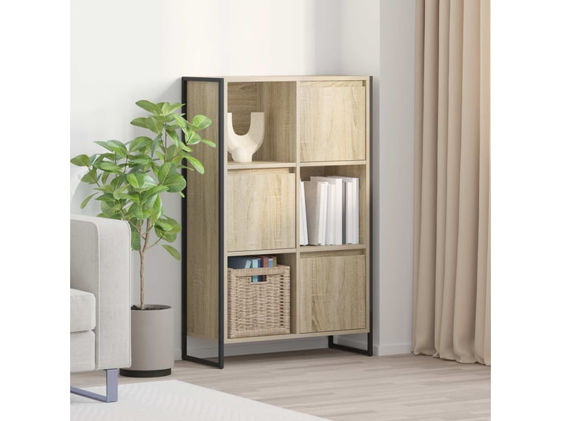  Bibliothèque, armoire à livres 68 x 30 x 108.5 cm bois d'ingénierie sonoma  - Conforama B