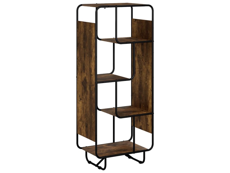  Buffet haut, buffet de rangement chêne fumé 60x37,5x144 cm bois d'ingénierie  - Conforama A