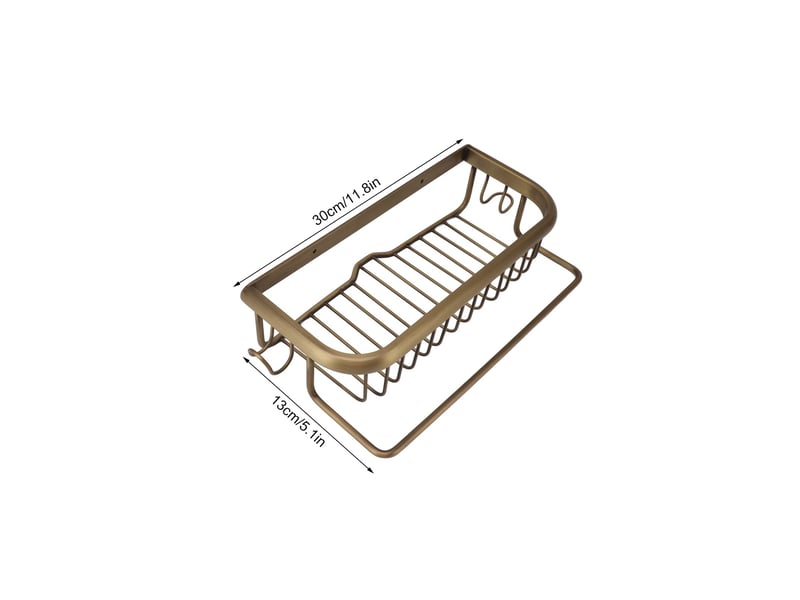  Étagère de salle de bain murale - cuivre  - Conforama E