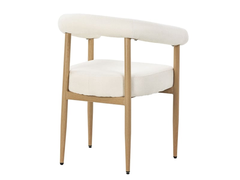  Lot de chaises 4 chaises rembourrage chaise repas design moderne cadre métal stable métal 4 personnes  - Conforama E