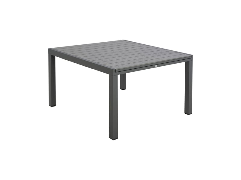 Table en alu carree extensible 120x120- 180 cm coloris bois gris - Conforama B