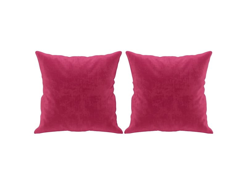 Canapé droit, sofa, canapé 2 places avec oreillers bordeaux 120 cm velours cf19923 - Conforama E