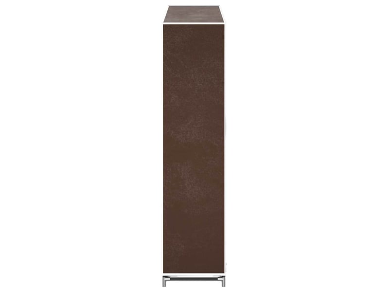  Meuble à chaussure | armoire à chaussures avec housse 115x28x110 cm tissu marron  - Conforama E