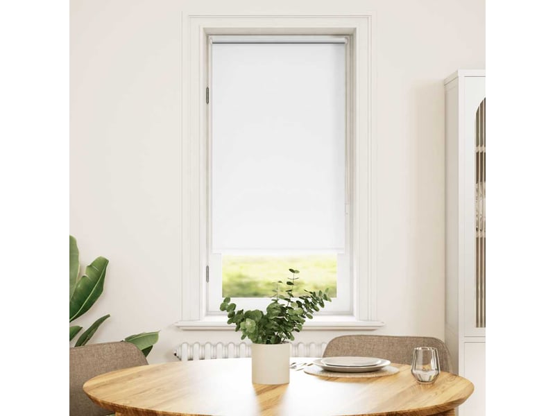  Store enrouleur occultant, store à rouleau 44,4 x 100 cm, largeur du tissu 40 cm, blanc cf45456  - Conforama B