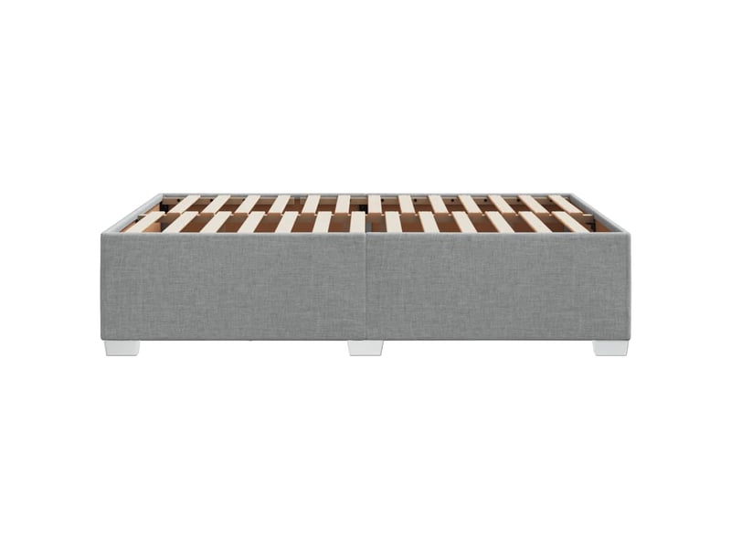  Lit double- lit adulte -  cadre de lit sans matelas gris clair 120x190 cm tissu  - Conforama D