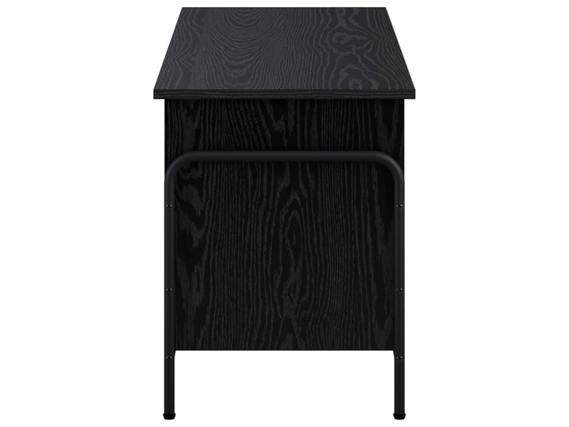 Boîte de rangement, coffre de rangement chêne noir 80x40x49,5 cm shl12044 - Conforama D