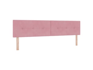Tete de lit A poser largeur 200 cm   rose