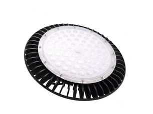Cloche led industrielle abrila monzonita 200 w 22000 lm 6500 k noir ip65 12,5 x 35 x 35 cm