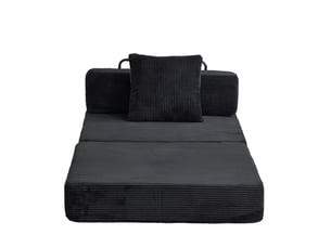 Deplimousse convertible 1 place <strong>MODENVIE</strong> <strong></strong> noir