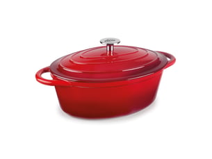 Lacor - cocotte ovale 33cm rouge 71733 -