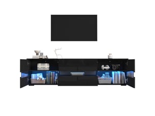 Meuble tv coloris noir 160 cm   