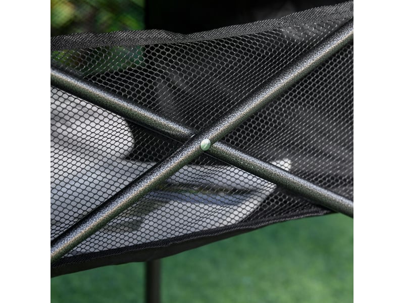  Table 70 x 70 x 69 cm pliante en aluminium légère et transportable sac filet intégré coloris noir  - Conforama E