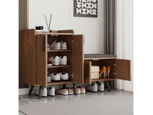 Meuble à chaussures 20 paire(s)  <strong>DESVIAE</strong>  <strong></strong> coloris naturel
