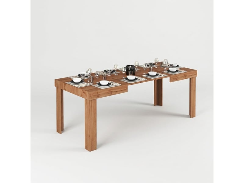  Table à manger extensible design moderne 120160200x80 oryka  - Conforama E