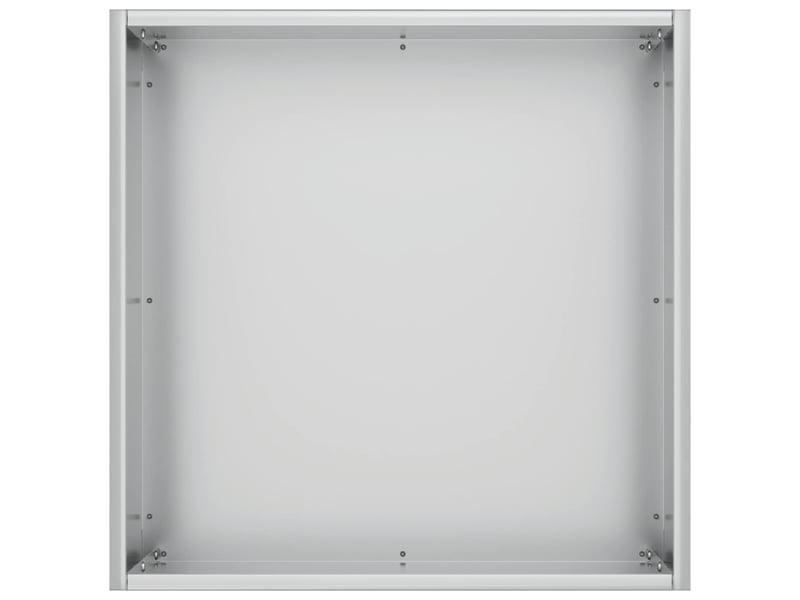  Jardinière - cache-pot de jardin argenté 20 x 20 x 20 cm acier galvanisé  - Conforama D