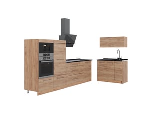 Vicco cuisine, chêne de force doréchêne de force doré, 380cm sans pt