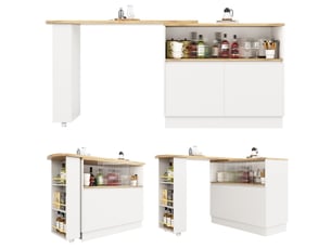 Table coloris blanc <strong></strong> <strong></strong> - 90 cm