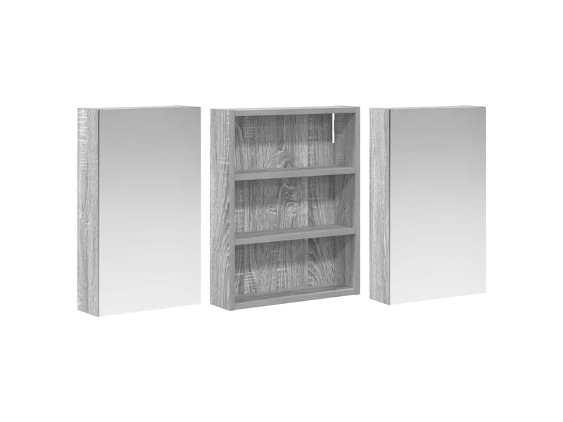  Ensemble de meubles de salle de bain 3 pcs 100x10.5x50 cm shl7858  - Conforama E