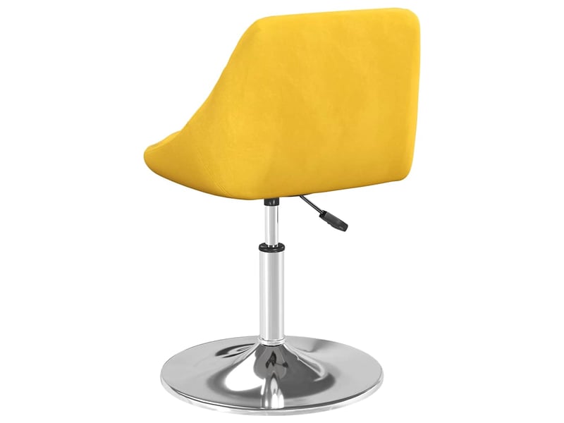 Lot de 4 chaises pivotantes à manger, chaises de cuisine jaune moutarde velours cf29958  - Conforama E