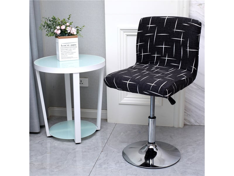  Lot de 6 housse de chaise - couleur : noir, taille : 6 pièces housses pour tabourets de bar avec dossier, lot de 6, housses pour chaises basses, housses carrées élastiques piv XLH-ZLS-009479MF - Conforama A