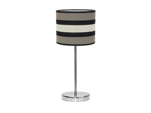 Lampe à poser fabrilamp karla taupebeige 1 x e14 42 x 17 x 17 cm