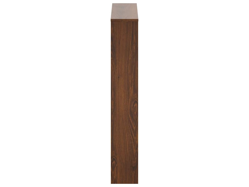  Meuble à chaussure, armoire à chaussures miroir 3niveaux chêne marron 63x17x102,5cm  - Conforama E