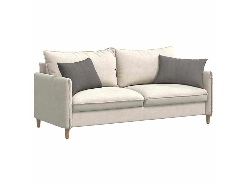 Lot de 2 coussins de canapé, coussins décoratifs gris clair 60 x 40 cm cf59070 - Conforama C