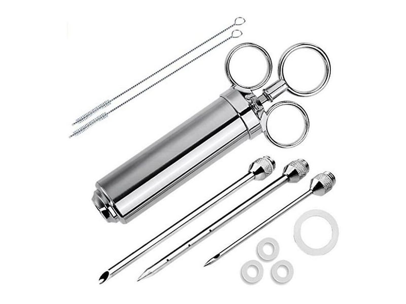  Seringue à marinade - injecteur de marinade avec accessoires - seringue à viande - seringue à marinade - brosse à marinade - accessoires pour seringue ASD003670 - Conforama A