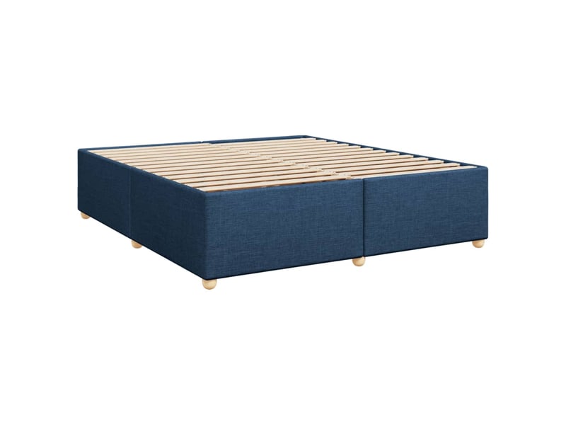  Lit double- lit adulte -  cadre de lit sans matelas bleu 200x200 cm tissu  - Conforama B
