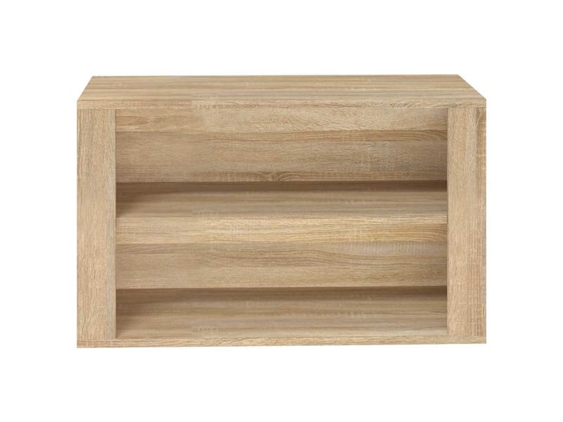  Meuble à chaussures, étagère à chaussures chêne sonoma 75x35x45 cm bois d'ingénierie  - Conforama E