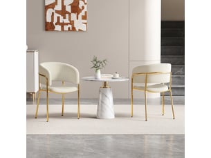Lot de 2 chaises de salle à manger,55x55x80 cm,avec pieds réglables,tissu côtelé,beige