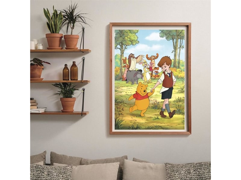  Puzzle 1000 pieces winnie l ours 70 x 50 cm avec poster et boite de rangement 37519 - Conforama D