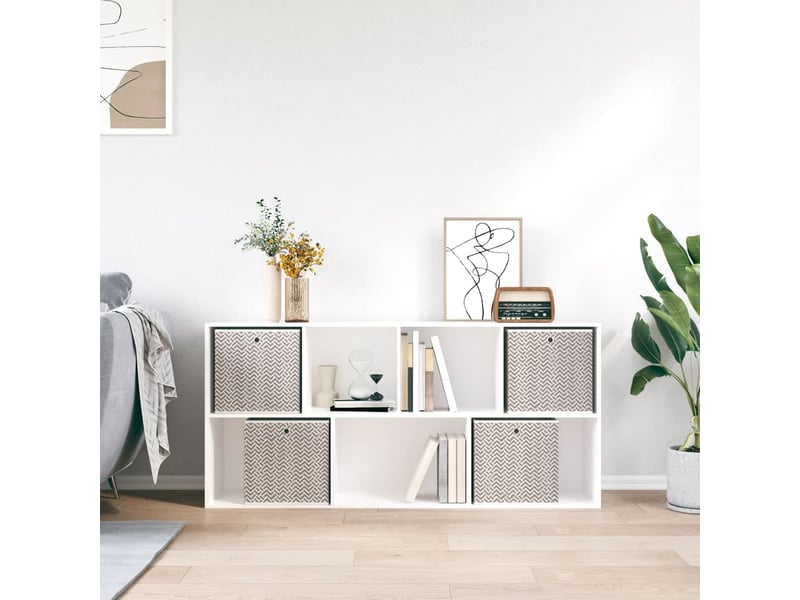 Boîtes de rangement pliables 4 pcs 32x32x32 cm tissu intissé shl51223 - Conforama D