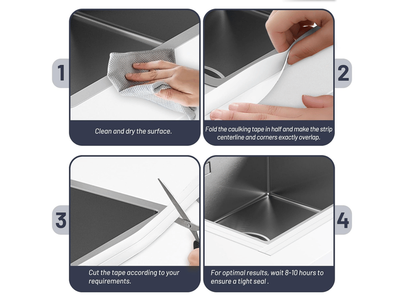  2 rouleaux joint silicone salle de bain blanc, ruban auto-adhésif, bande etancheite joint baignoire adapté à de nombreuses occasions (320 *  - Conforama E