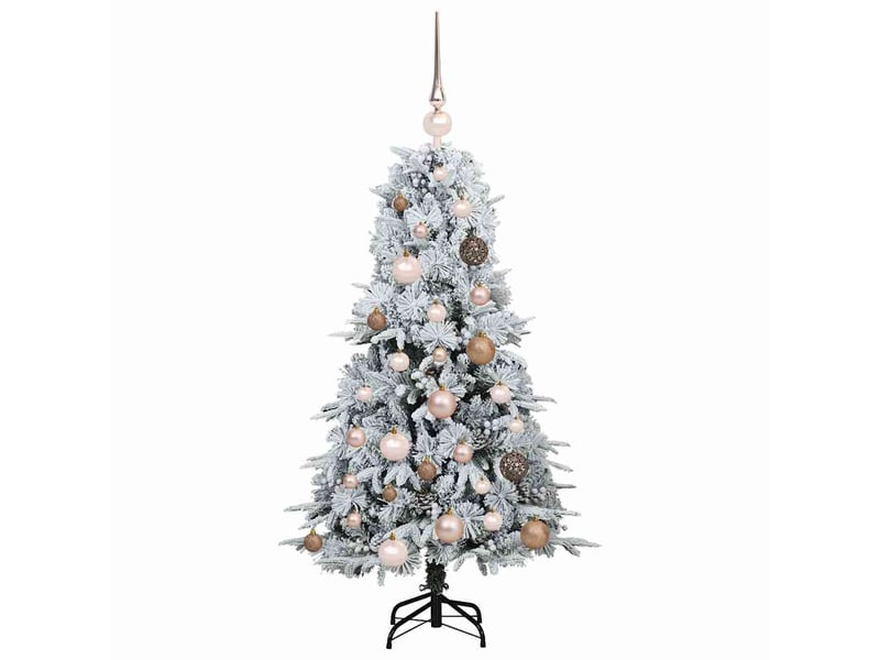 Sapin de noël, arbre de noël artificiel à branches articulées blanc 120 cm shl448 - Conforama D