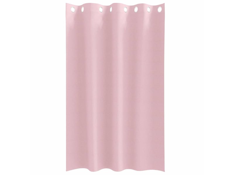  Lot de 2 rideaux occultants, rideaux black-out avec anneaux rose bébé 175 x 140 cm cf44746  - Conforama C