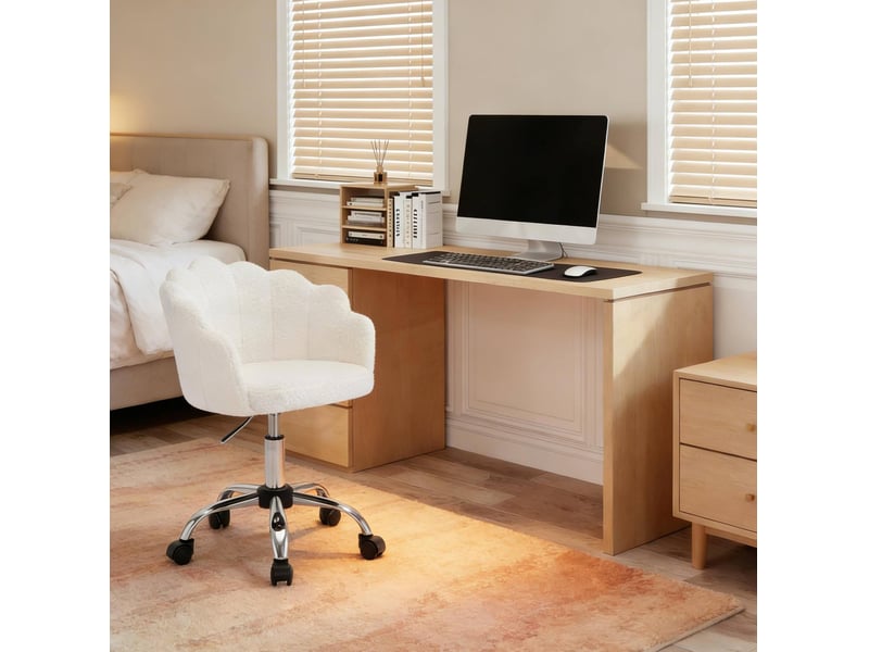  Chaise de bureau réglable avec dossier effet pétales evryae  - Conforama B