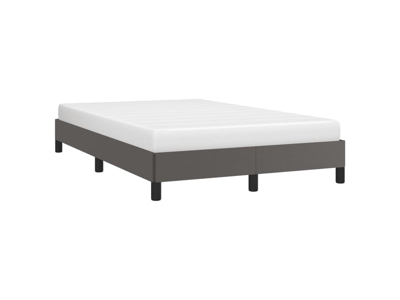  Lit double- lit adulte -  cadre de lit sans matelas gris 120x190 cm similicuir  - Conforama C