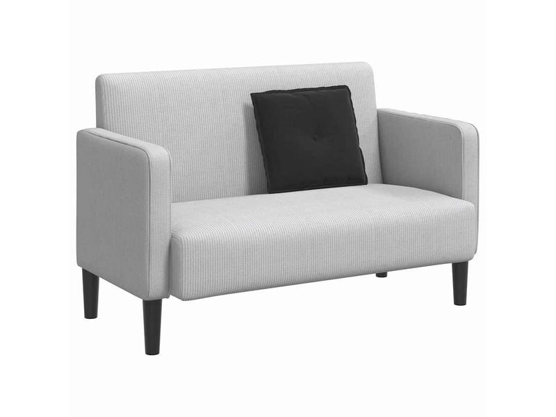  Coussin de dos, coussin de dossier noir 50 x 45 cm tissu en velours côtelé cf54841  - Conforama C