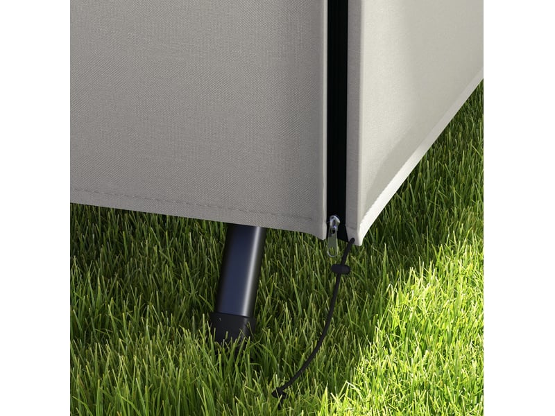  Housse de protection pour balançoire de jardin 205 x 124 x 164 cm – grise – imperméable et zippée avec fixation au sol  - Conforama D