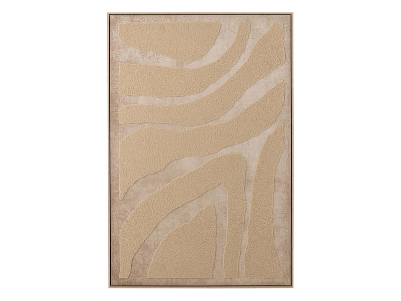  Tableau déco abstrait karl 102x152cm beige  - Conforama A