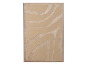 Tableau déco abstrait karl 102x152cm beige