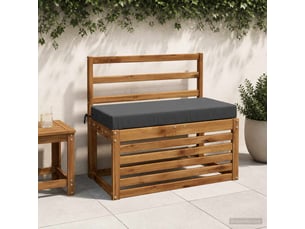 Lot de 2 coussins de banc, coussins d'assise soest 100 % polyester anthracite cf56962