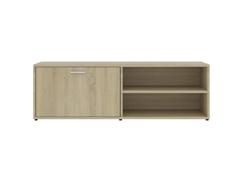  Meuble tv - banc tv - meuble de rangement chêne sonoma 120x34x37 cm bois d’ingénierie  - Conforama C