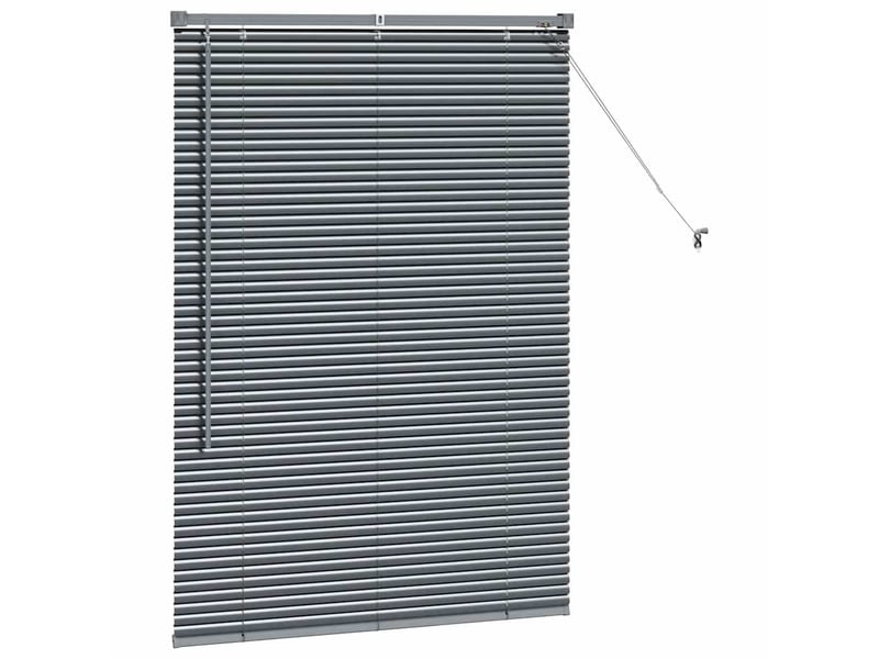  Store vénitien, store de fenêtre gris foncé 130 x 85 cm 25 mm aluminium cf47884  - Conforama E