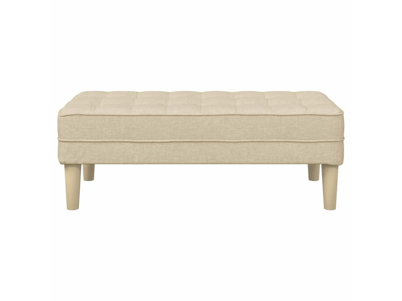  Banc chambre, banc de lit crème 113x57x39 cm tissu  - Conforama D