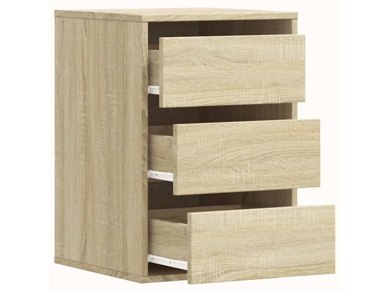  Commode chambre adulte, commode d'angle chêne sonoma 40x41x58 cm bois d'ingénierie  - Conforama E