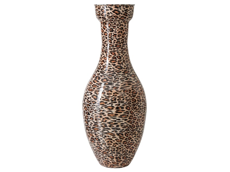  Vase léopard en métal jonna 100cm caramel  - Conforama A