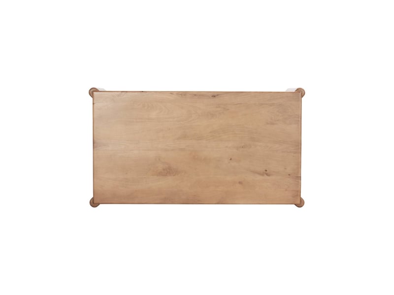 Table à manger exotique rectangulaire bois de manguier 6 places naturel - petra - Conforama C
